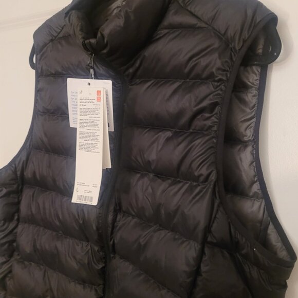 UNIQLO Sleeveless Jacket NEW – Black, Size Large - Picture 7 of 9